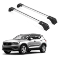 thumbnail image 1 of ERKUL Roof Rack Cross Bars for Volvo XC40 2018-2024 | Aluminum Crossbars with Anti Theft Lock for Rooftop | Compatible with Flush Rails - Silver, 1 of 7