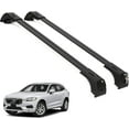 thumbnail image 1 of ERKUL Roof Rack Cross Bars for Volvo XC60 2018-2025 | Aluminum Crossbars with Anti Theft Lock for Rooftop | Compatible with Flush Rails - Black, 1 of 8