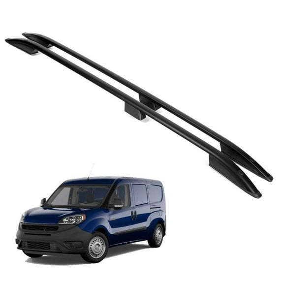 ERKUL Roof Side Rails Rack for Ram Promaster City 2015-2022 | All Weather Roof Rack Aluminum Side Rails for Rooftop, Luggage Carrier, Kayak, Canoe, Ski, Snowboard | Black