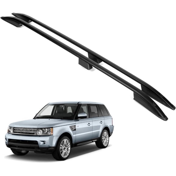 ERKUL Roof Side Rails Rack for Range Rover Sport 2005-2013 | All Weather Roof Rack Aluminum Side Rails for Rooftop, Luggage Carrier, Kayak, Canoe, Ski, Snowboard | Black
