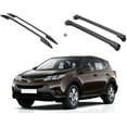 thumbnail image 1 of ERKUL Set of Roof Side Rails Rack + Cross Bars Compatible with Toyota RAV4 2013-2018 | Complete Roof Rack System | Rooftop Luggage Carrier, Kayak, Canoe, Ski | Designed for Bare Roofs | Black, 1 of 7