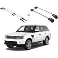 thumbnail image 1 of ERKUL Set of Roof Side Rails Rack + Cross Bars for Range Rover Sport 2005-2013 | Complete Roof Rack System | Rooftop Luggage Carrier, Kayak, Canoe, Ski| Designed for Bare Roofs | Silver, 1 of 7