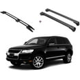 thumbnail image 1 of ERKUL Set of Roof Side Rails Rack + Cross Bars for Volkswagen Touareg 2004-2010 | Complete Roof Rack System, Enhanced Cargo, Rooftop Luggage Carrier - Designed for Bare Roofs | Black, 1 of 7
