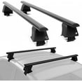 thumbnail image 1 of ERKUL Universal Roof Rack Cross Bars for Naked Roofs - 47" Adjustable Window Frame Crossbars for Cars Without Rails | Bare Roof Rack System Compatible with Most Sedan & SUV Models | Black, 1 of 6