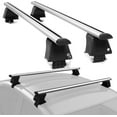 thumbnail image 1 of ERKUL Universal Roof Rack Cross Bars for Naked Roofs - 53" Adjustable Window Frame Crossbars for Cars Without Rails | Bare Roof Rack System Compatible with Most Sedan, SUV & Pickup Models | Silver, 1 of 1