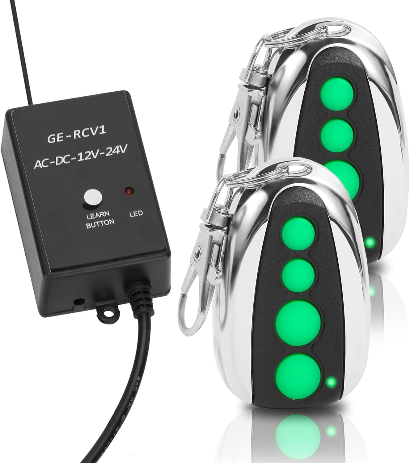 ERM12 Universal External Receiver with 2 Remote Control 4-Button ...
