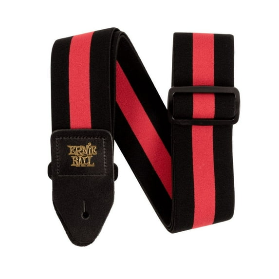 Ernie Ball Comfort Stretch Guitar/Bass Strap - Racer Red