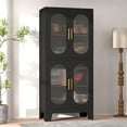 thumbnail image 1 of ERO Metal Kitchen Pantry Hutch Storage Cabinet with Acrylic doors And Adjustable Shelves, 1 of 6