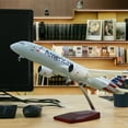 thumbnail image 1 of EROCK 1:130 American Airlines Boeing 787 Airplane Model Ornament W/ LED Light Wheel, 1 of 13