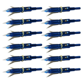 EROCK 12pcs Hunting Broadheads 2.3" Cut Crossbow Compound Bow Arrowhead 100 Grain Tips