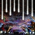 thumbnail image 1 of EROCK 192 LED Meteor Shower Lights Fairy String Light Falling Rain Tree Garden Xmas, 1 of 7