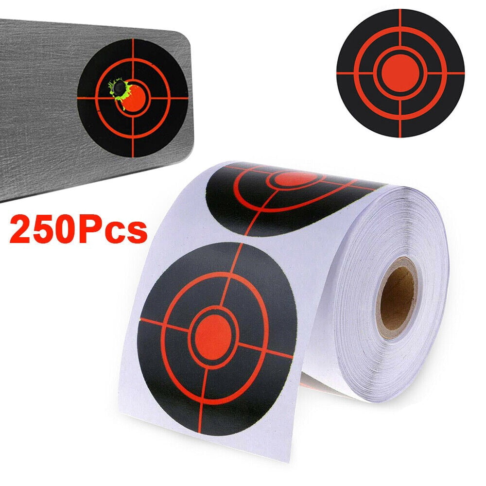 EROCK 250 Pcs /1 Roll Target Stickers Self Adhesive Papers Reactive ...