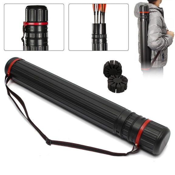 EROCK Arrow Quiver Shoulder Tube 12-24 PCS Arrow Archery Case Quiver + 2 EVA Foam Hold