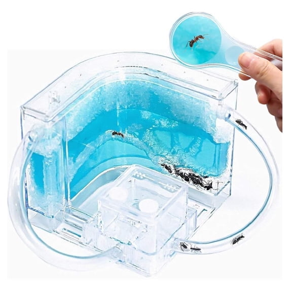 EROCK Connecting Ant Farm Castle with Tubes, Habitat Educational & Learning Science Kit Toy for Kids & Adults - Allows Study of Ecosystem, Behavior of Ants within the 3D Maze of