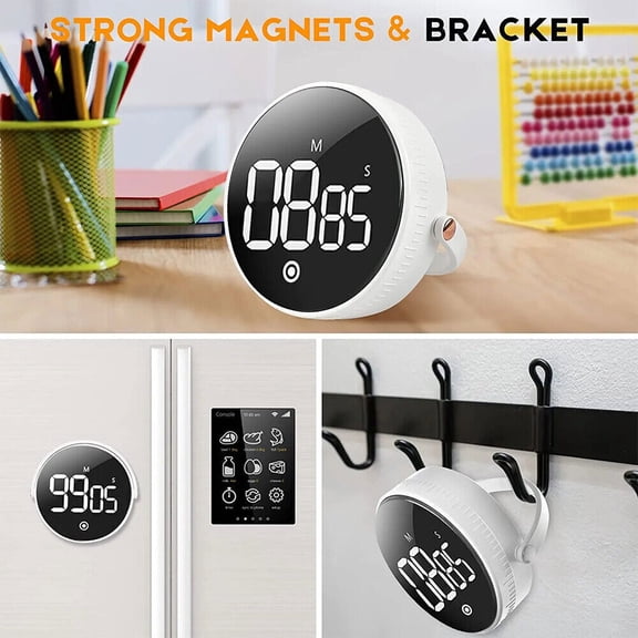 EROCK Digital Timer Large LED Display Magnetic Alarm Yoga/Cooking Kitchen Countup/down