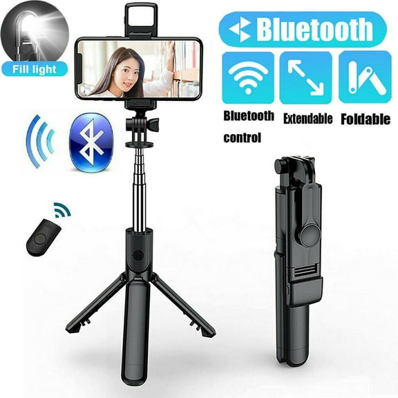 EROCK Remote Selfie Stick Tripod Phone Desktop Stand Desk Holder For iPhone/Samsung US