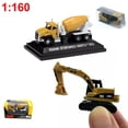 thumbnail image 1 of EROCK Scale 1/160 Mini DieCast Model Alloy Concrete Mixer Truck / Miniature Excavator, 1 of 14