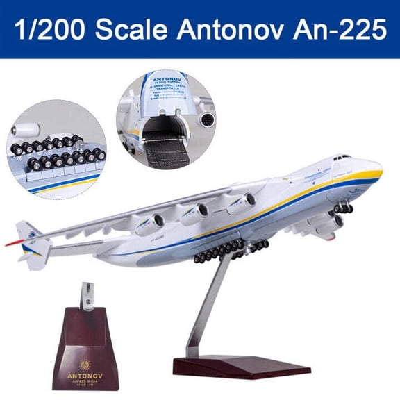EROCK Scale 1/200 Antonov Ukraine An-225 Aircraft Strategic Transport Resin Airplane Model