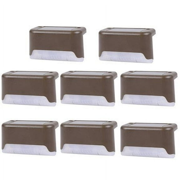 EROCK Solar Deck Lights 4/8/12/16Pcs, Outdoor Step Light Waterproof Led Solar Lamp for Steps Fence Deck Railing Stairs, Warm White