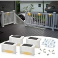 thumbnail image 1 of EROCK Solar Deck Lights 4/8/12/16Pcs, Outdoor Step Light Waterproof Led Solar Lamp for Steps Fence Deck Railing Stairs, Warm White, 1 of 10