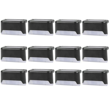 EROCK Solar Deck Lights 4/8/12/16Pcs, Outdoor Step Light Waterproof Led Solar Lamp for Steps Fence Deck Railing Stairs, Warm White