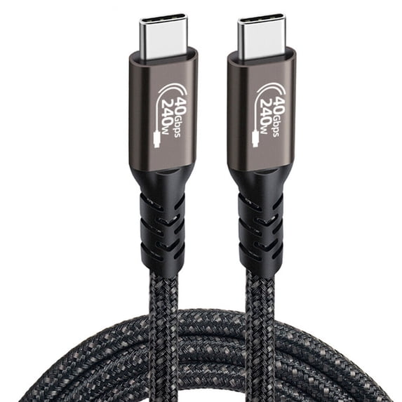 EROCK Thunderbolt 4 USB C Cable Charger Data 40Gbps PD 240W Single 8K/Dual 4K Display