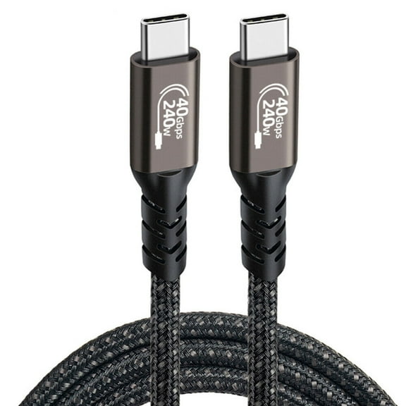 EROCK Thunderbolt 4 USB C Cable Charger Data 40Gbps PD 240W Single 8K/Dual 4K Display