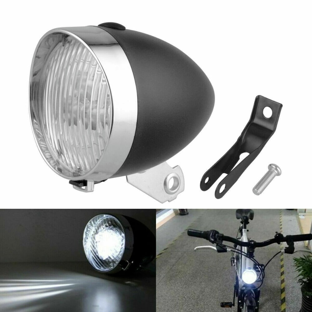 EROCK Vintage Ultra Bright Flashlight Light Lamp 3 LED Bicycle