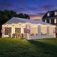 thumbnail image 1 of Erommy 20x20FT Heavy Duty Party Tent, Outdoor Wedding Canopy with 8 Removable Sidewalls, 2 Roll up Doors for Large Events,White, 1 of 9