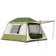 EROMMY 4 Person-10' X 9' Camping Tent, Instant Cabin Tent with Rainfly, Rapid Set up, 2 Windows & 2 Doors, Green