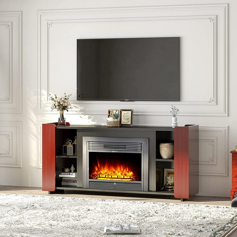 Fireplace heater 2024 tv stand walmart