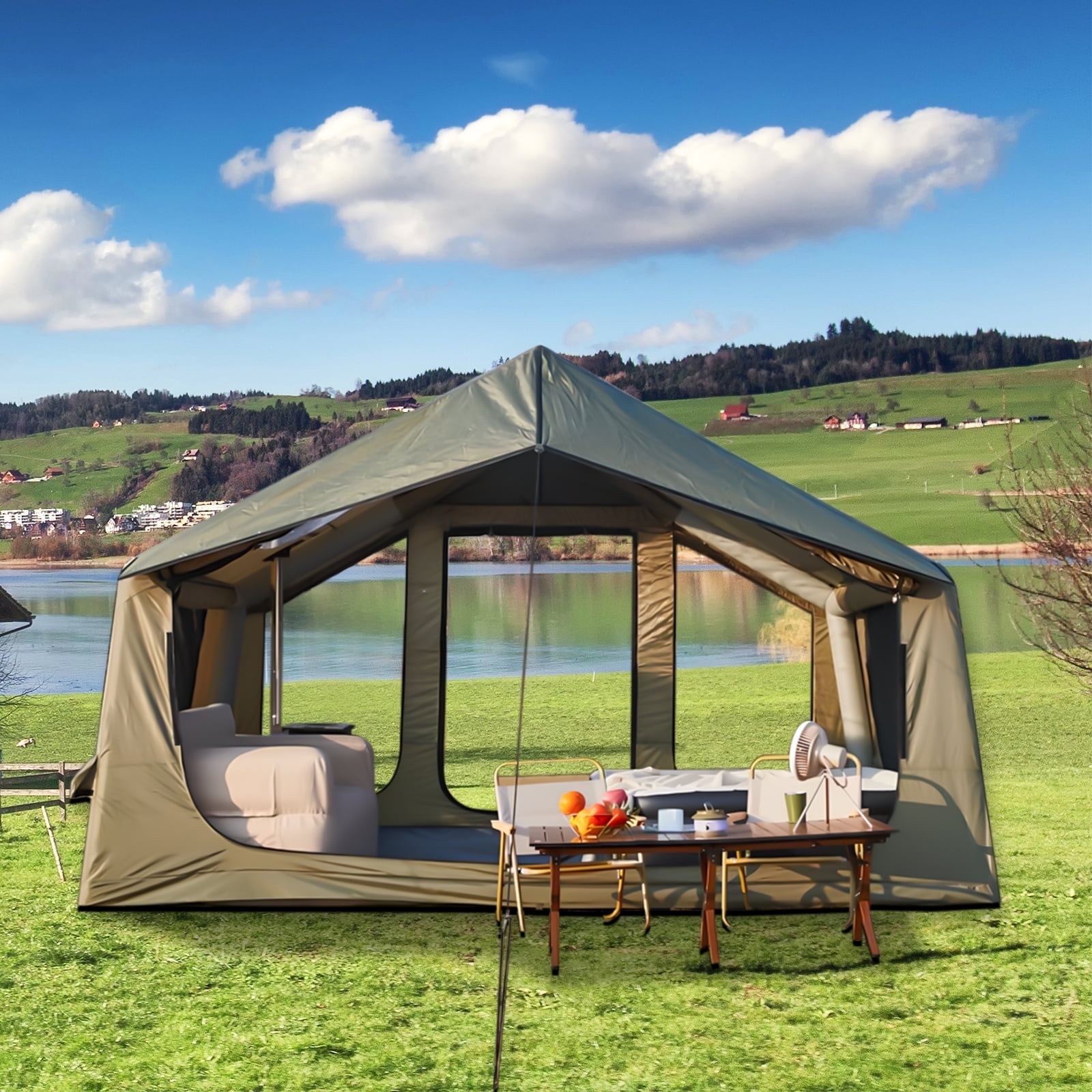 テント・タープ ESVO / SEMINOLE Overdye Custom Olive ESVO tents, tent fabric, tent canvas, tent poles, awnings