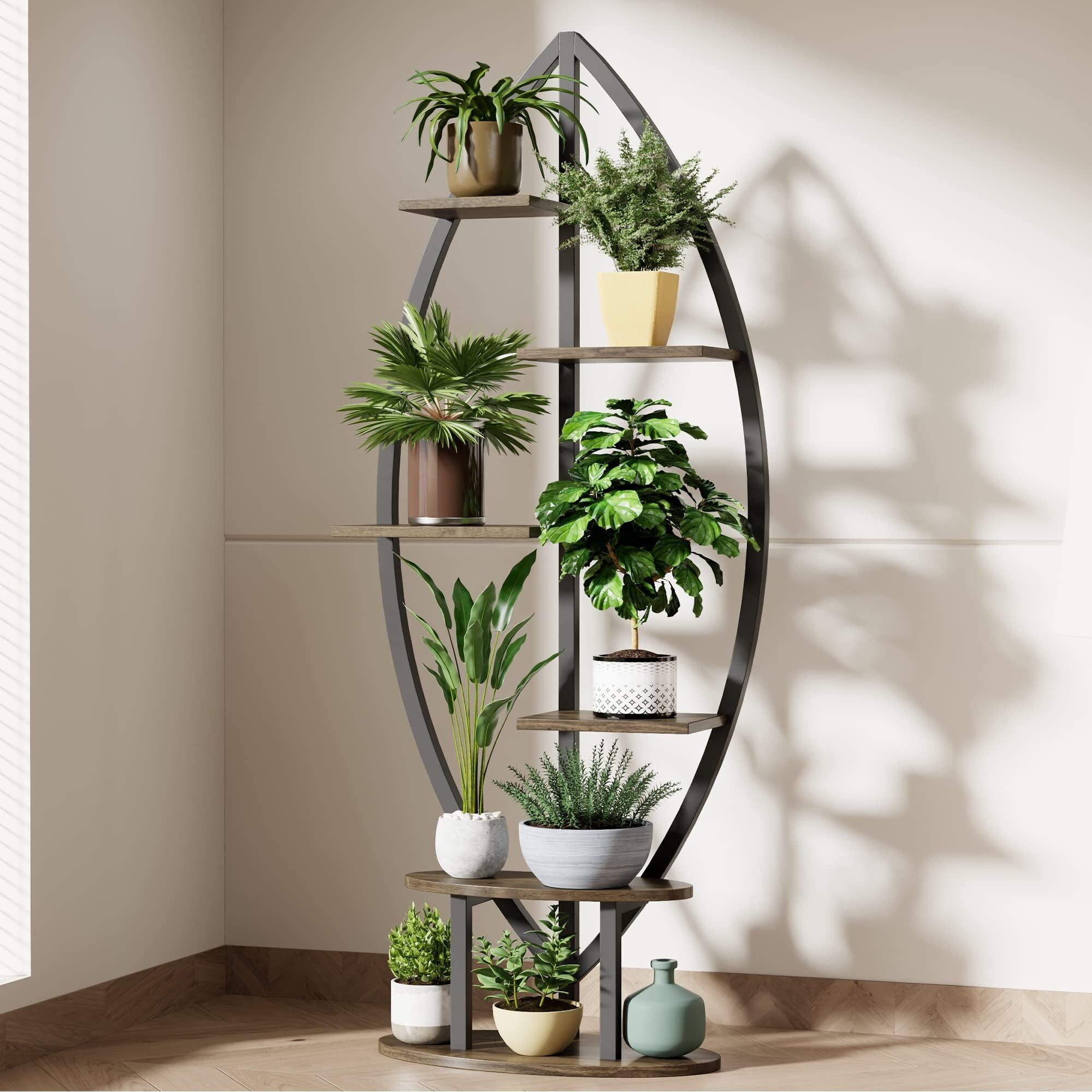 EROMMY Metal Plant Stand for Indoor Plants Multiple, Plant Shelf for
