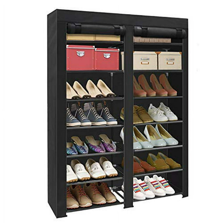 https://i5.walmartimages.com/seo/ERONE-Shoe-Rack-Storage-Organizer-28-Pairs-Portable-Double-Row-with-Nonwoven-Fabric-Cover-Shoe-Rack-Cabinet-for-Closet-Black_e6269dd5-23a9-4468-b24d-45715c1afb9b.2395638d2eb19d9e3cf6c858a43ce443.jpeg?odnHeight=768&odnWidth=768&odnBg=FFFFFF