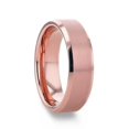 thumbnail image 1 of EROS Rose Gold Tungsten Wedding Band For Men with Beveled Edges Thorsten - 8mm - Size 15, 1 of 3