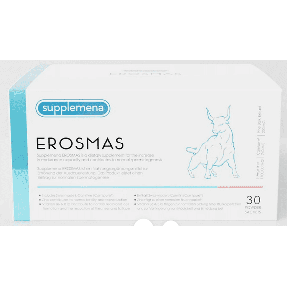 EROSMAS by Supplemena Fertility Supplement for Men - 30 Day Supply