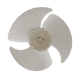 thumbnail image 1 of ERP WR60X30922 Refrigerator Evaporator Fan Blade, 1 of 4