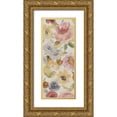 thumbnail image 1 of ERR, Pela 12x24 Gold Ornate Wood Framed with Double Matting Museum Art Print Titled - Romantic Poem V, 1 of 4