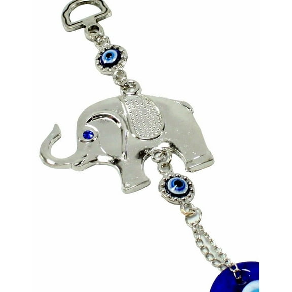 ERROR Blue Evil Eye Elephant Amulet Protection Wall Hanging Home Decor Gift US Seller -D