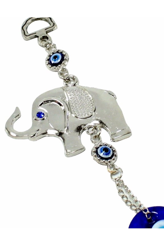 ERROR Blue Evil Eye Elephant Amulet Protection Wall Hanging Home Decor Gift US Seller -D