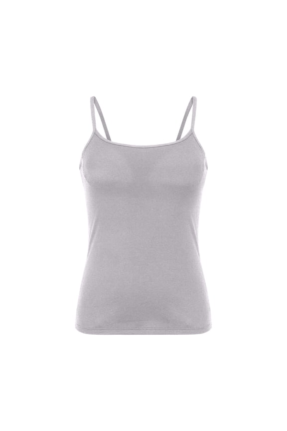 Womens Camisole/Spaghetti Strap Cami Tops/Stretchable Real Tank Undershirt for Layerling Strap Stretchy Comfortable Dance Cheer Gym One Size Fits