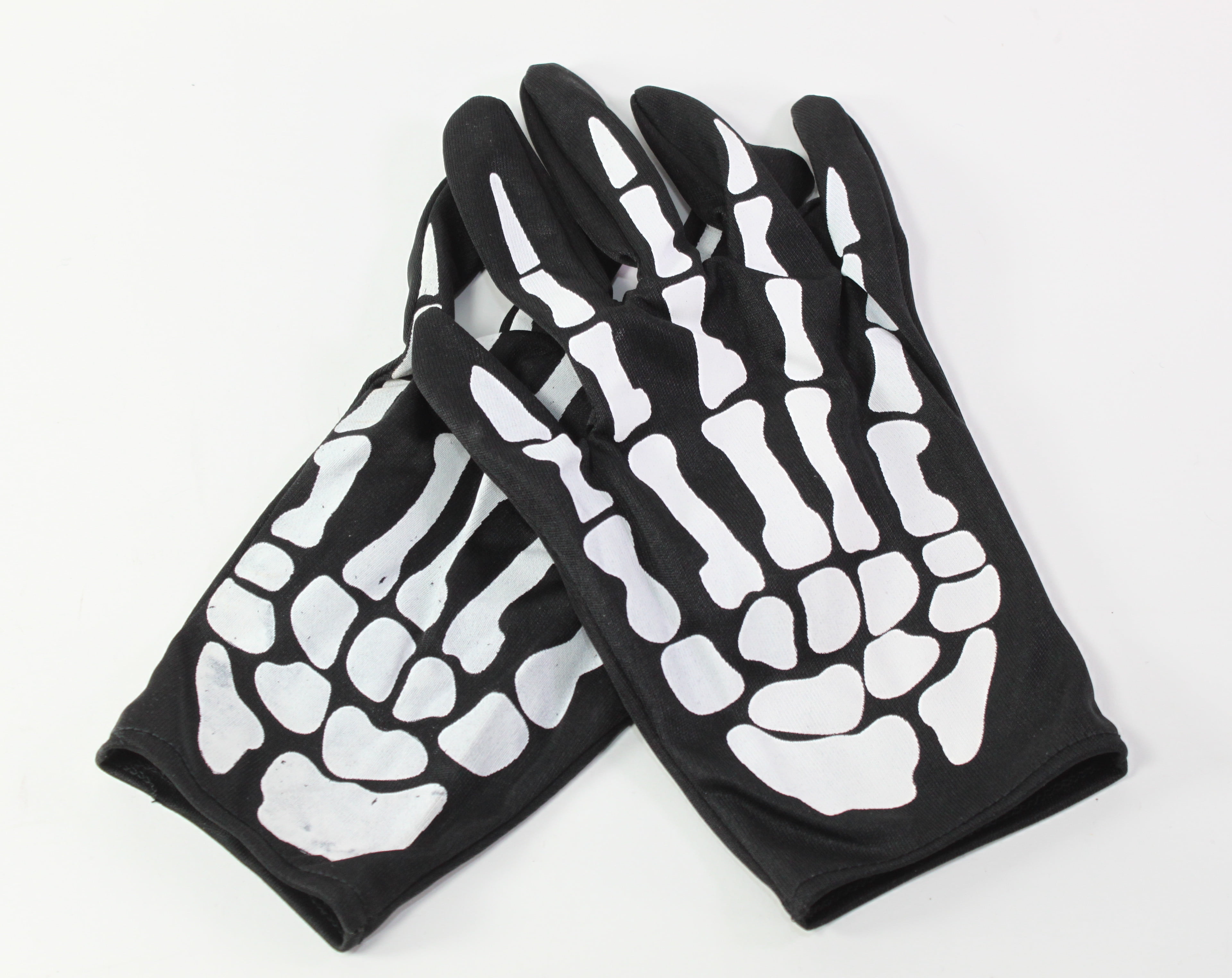 ERROR Pair of Skeleton Hand Bone Costume Gloves Halloween