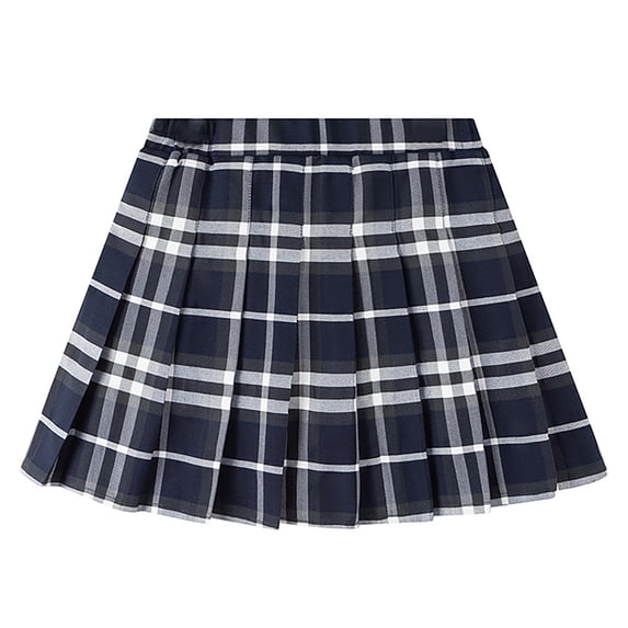 LRen Uniform Skirts for Girls Mini Pleated Skirt Uniform Skirts for Girl High Waisted Skorts with Shorts Casual Sports Y2K Skirts