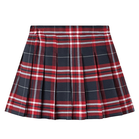 LRen Uniform Skirts for Girls Mini Pleated Skirt Uniform Skirts for Girl High Waisted Skorts with Shorts Casual Sports Y2K Skirts
