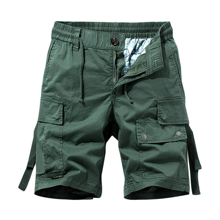 Mens Stretch Shorts Shorts for Men Lightweight Cargo Shorts for Men Mens Hiking Shorts Mens Cargo Shorts Casual Men s Shorts Men s Summer Work Shorts Green 29 Walmart