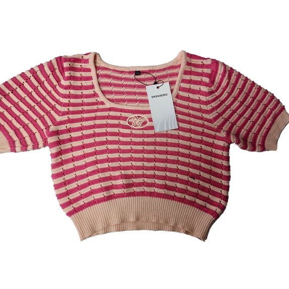 ERSGSERG Short sleeved striped sweater