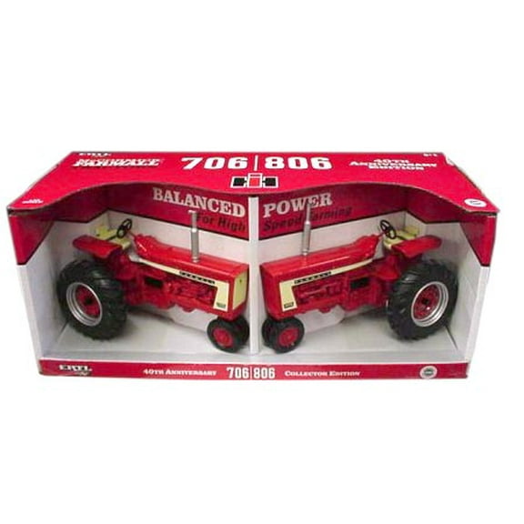 ERTL 1/16 IH Farmall 706 & 806 2 Piece Collector Set with Precision Wheels & Tires 14308
