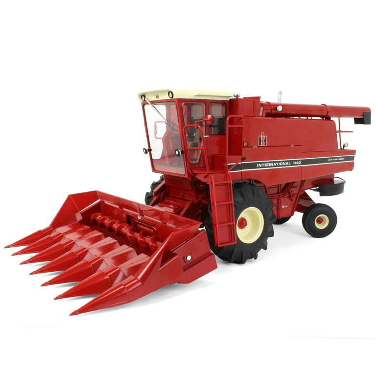 ERTL 1/16 International 1460 Combine w/ Corn & Grain Head ERTL 1/16 International 1460 Combine w/ Corn & Grain Head