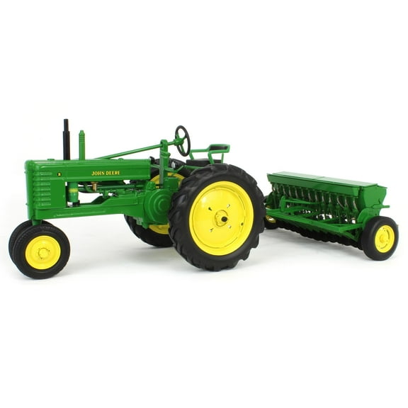 ERTL 1/16 John Deere Model B with Grain Drill, 2025 Classic Green Reunion Prestige Collection 45973