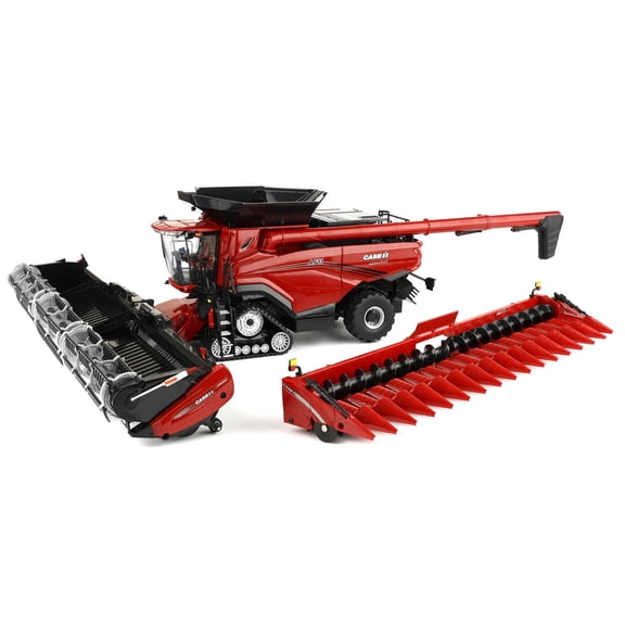 ERTL 1/32 Case IH AF11 Tracked Combine with Corn & Draper Heads, Introduction Edition 44346